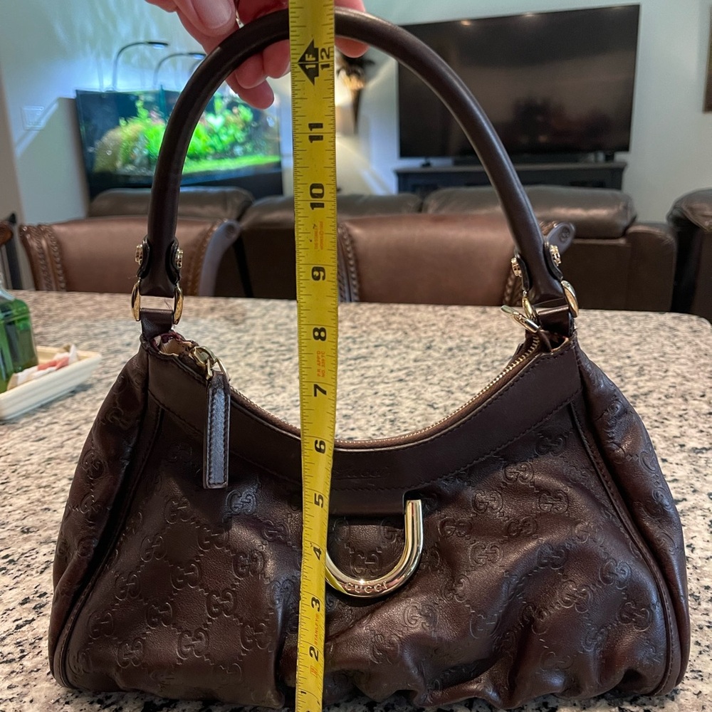 Gucci Dark Brown Leather Shoulder Bag and Wallet - Picture 12 of 16